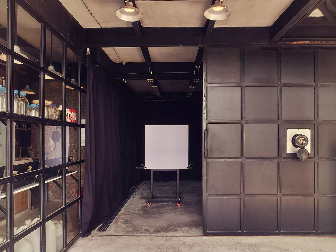 Collodion setup view camera